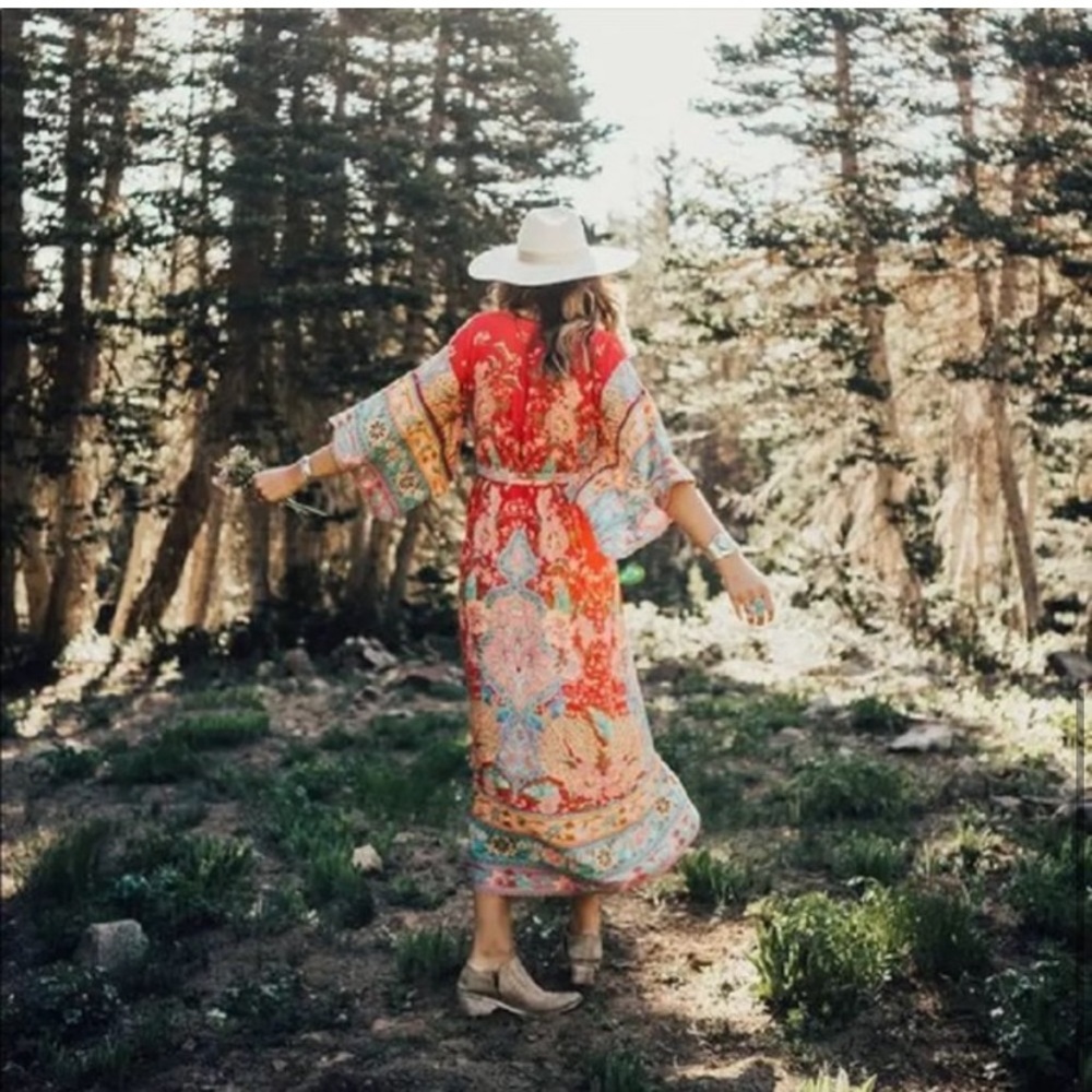New Bohemian Floral Midi Maxi Dress - Picture 13 of 14